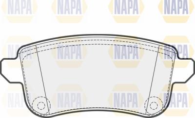 NAPA PBP7486 - Kit de plaquettes de frein, frein à disque cwaw.fr