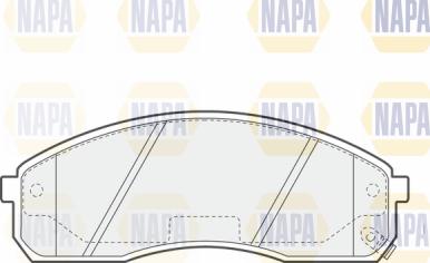 NAPA PBP7430 - Kit de plaquettes de frein, frein à disque cwaw.fr