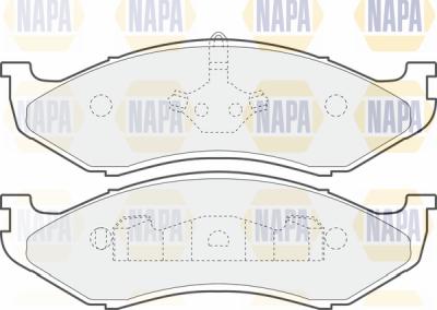 NAPA PBP7429 - Kit de plaquettes de frein, frein à disque cwaw.fr