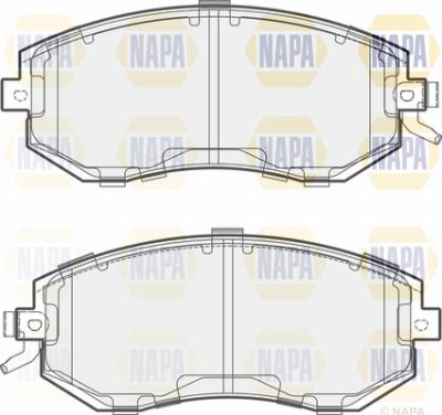 NAPA PBP7422 - Kit de plaquettes de frein, frein à disque cwaw.fr