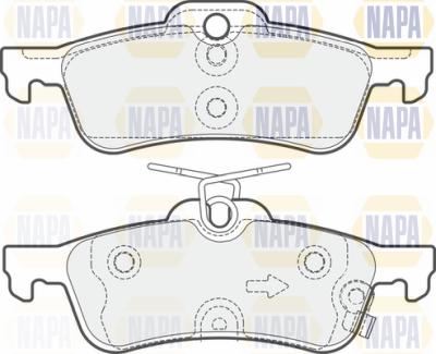 NAPA PBP7479 - Kit de plaquettes de frein, frein à disque cwaw.fr