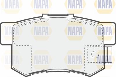 NAPA PBP7476 - Kit de plaquettes de frein, frein à disque cwaw.fr