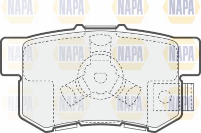 NAPA PBP7473 - Kit de plaquettes de frein, frein à disque cwaw.fr