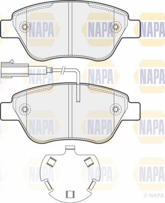 NAPA PBP7472 - Kit de plaquettes de frein, frein à disque cwaw.fr