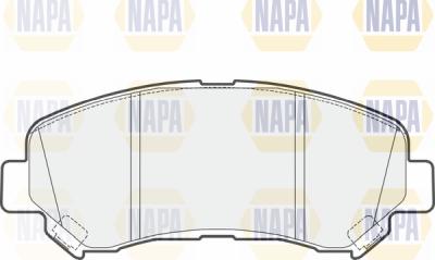 NAPA PBP7599 - Kit de plaquettes de frein, frein à disque cwaw.fr