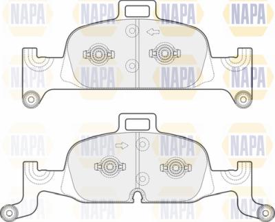 NAPA PBP7594 - Kit de plaquettes de frein, frein à disque cwaw.fr