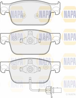 NAPA PBP7595 - Kit de plaquettes de frein, frein à disque cwaw.fr