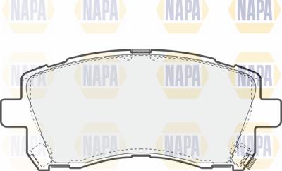 NAPA PBP7598 - Kit de plaquettes de frein, frein à disque cwaw.fr