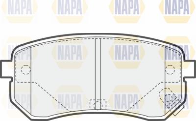 NAPA PBP7544 - Kit de plaquettes de frein, frein à disque cwaw.fr