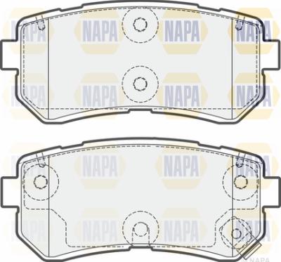 NAPA PBP7546 - Kit de plaquettes de frein, frein à disque cwaw.fr