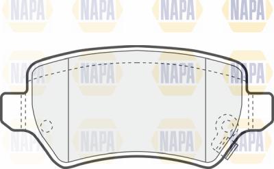 NAPA PBP7548 - Kit de plaquettes de frein, frein à disque cwaw.fr