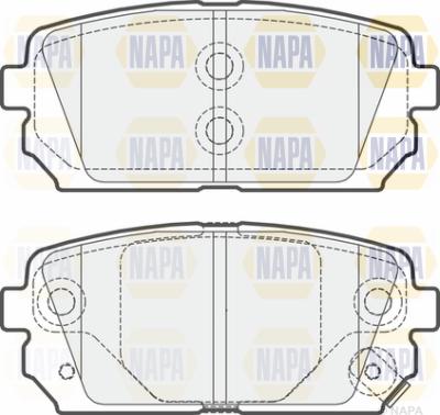 NAPA PBP7547 - Kit de plaquettes de frein, frein à disque cwaw.fr