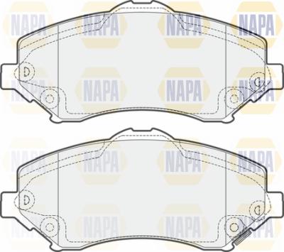 NAPA PBP7559 - Kit de plaquettes de frein, frein à disque cwaw.fr