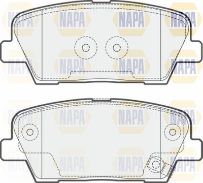 NAPA PBP7550 - Kit de plaquettes de frein, frein à disque cwaw.fr