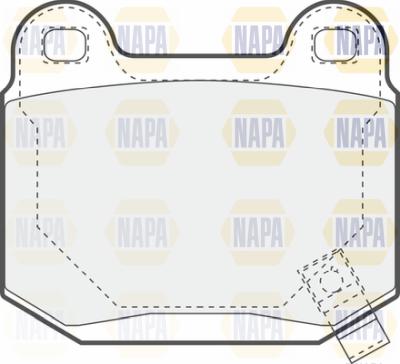 NAPA PBP7504 - Kit de plaquettes de frein, frein à disque cwaw.fr