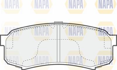 NAPA PBP7505 - Kit de plaquettes de frein, frein à disque cwaw.fr