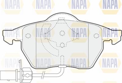 NAPA PBP7508 - Kit de plaquettes de frein, frein à disque cwaw.fr