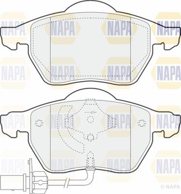 NAPA PBP7510 - Kit de plaquettes de frein, frein à disque cwaw.fr