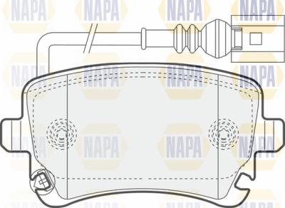 NAPA PBP7511 - Kit de plaquettes de frein, frein à disque cwaw.fr