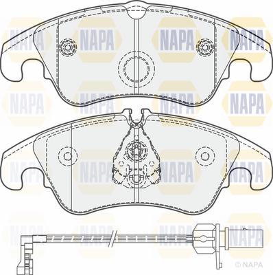 NAPA PBP7586 - Kit de plaquettes de frein, frein à disque cwaw.fr