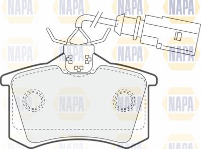 NAPA PBP7580 - Kit de plaquettes de frein, frein à disque cwaw.fr