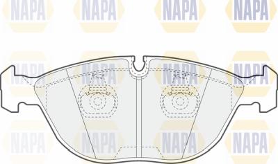 NAPA PBP7581 - Kit de plaquettes de frein, frein à disque cwaw.fr