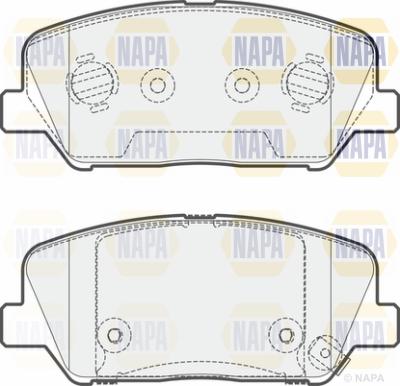 NAPA PBP7539 - Kit de plaquettes de frein, frein à disque cwaw.fr