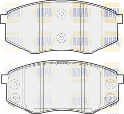 NAPA PBP7530 - Kit de plaquettes de frein, frein à disque cwaw.fr