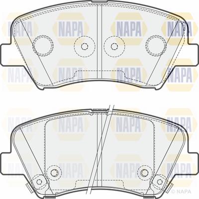 NAPA PBP7538 - Kit de plaquettes de frein, frein à disque cwaw.fr