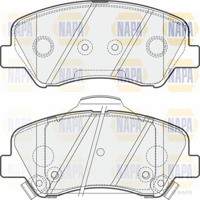 NAPA PBP7532 - Kit de plaquettes de frein, frein à disque cwaw.fr