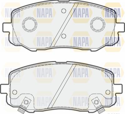 NAPA PBP7529 - Kit de plaquettes de frein, frein à disque cwaw.fr