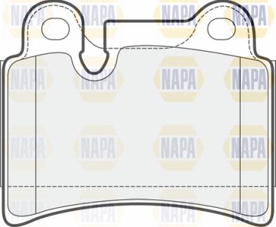 NAPA PBP7579 - Kit de plaquettes de frein, frein à disque cwaw.fr