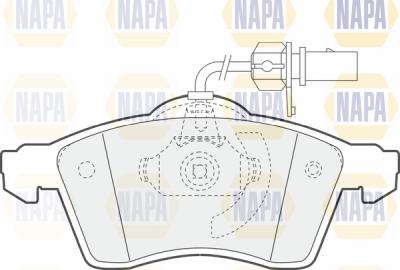 NAPA PBP7570 - Kit de plaquettes de frein, frein à disque cwaw.fr