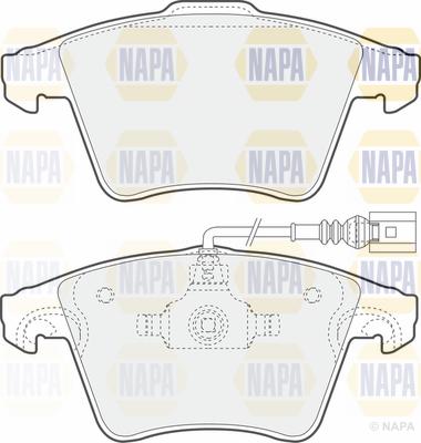 NAPA PBP7573 - Kit de plaquettes de frein, frein à disque cwaw.fr