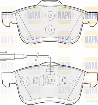 NAPA PBP7695 - Kit de plaquettes de frein, frein à disque cwaw.fr