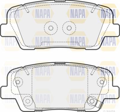 NAPA PBP7692 - Kit de plaquettes de frein, frein à disque cwaw.fr