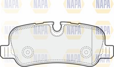 NAPA PBP7642 - Kit de plaquettes de frein, frein à disque cwaw.fr