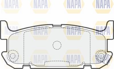 NAPA PBP7654 - Kit de plaquettes de frein, frein à disque cwaw.fr