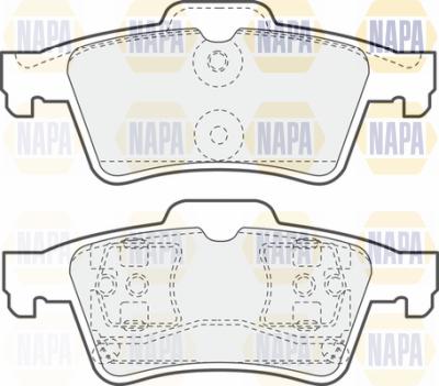 NAPA PBP7651 - Kit de plaquettes de frein, frein à disque cwaw.fr