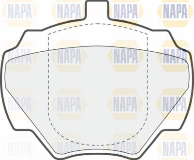 NAPA PBP7669 - Kit de plaquettes de frein, frein à disque cwaw.fr