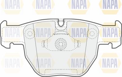 NAPA PBP7663 - Kit de plaquettes de frein, frein à disque cwaw.fr