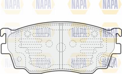 NAPA PBP7609 - Kit de plaquettes de frein, frein à disque cwaw.fr