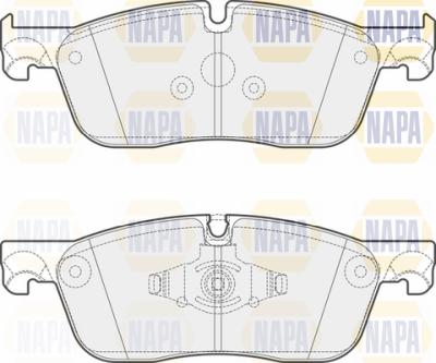 NAPA PBP7608 - Kit de plaquettes de frein, frein à disque cwaw.fr