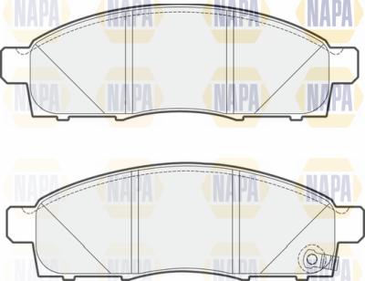 NAPA PBP7615 - Kit de plaquettes de frein, frein à disque cwaw.fr