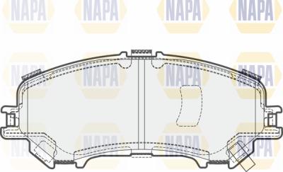 NAPA PBP7613 - Kit de plaquettes de frein, frein à disque cwaw.fr