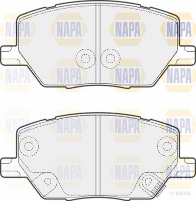 NAPA PBP7685 - Kit de plaquettes de frein, frein à disque cwaw.fr