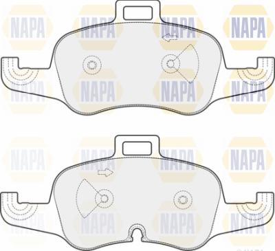 NAPA PBP7687 - Kit de plaquettes de frein, frein à disque cwaw.fr