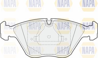 NAPA PBP7635 - Kit de plaquettes de frein, frein à disque cwaw.fr