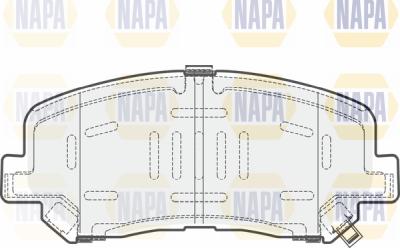 NAPA PBP7637 - Kit de plaquettes de frein, frein à disque cwaw.fr