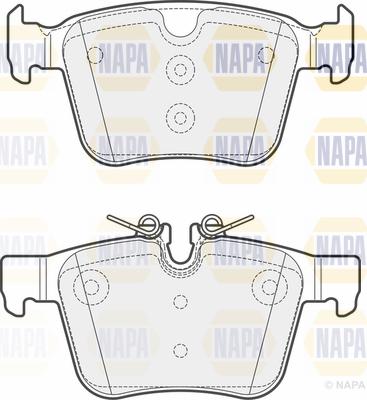 NAPA PBP7670 - Kit de plaquettes de frein, frein à disque cwaw.fr